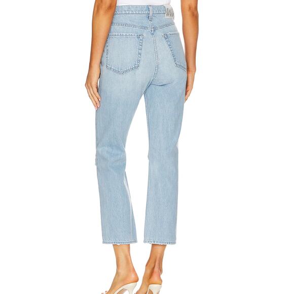 Mother Busted Knee Straight Jeans SIZE 24 The Tippy Top Sweet Tooth Rigid Denim - Picture 10 of 10
